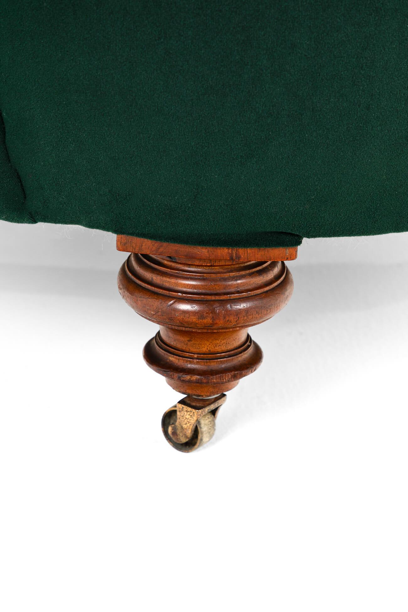 Cornelius V. Smith Green Velvet Armchair For Sale 2