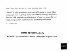 John F. Kennedy Campaigning, NYC, USA, 1960