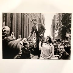 John F. Kennedy en train de Campaigner, NYC, USA, 1960