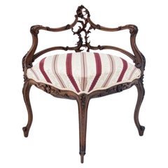 Fauteuil d'angle, France, vers 1880.