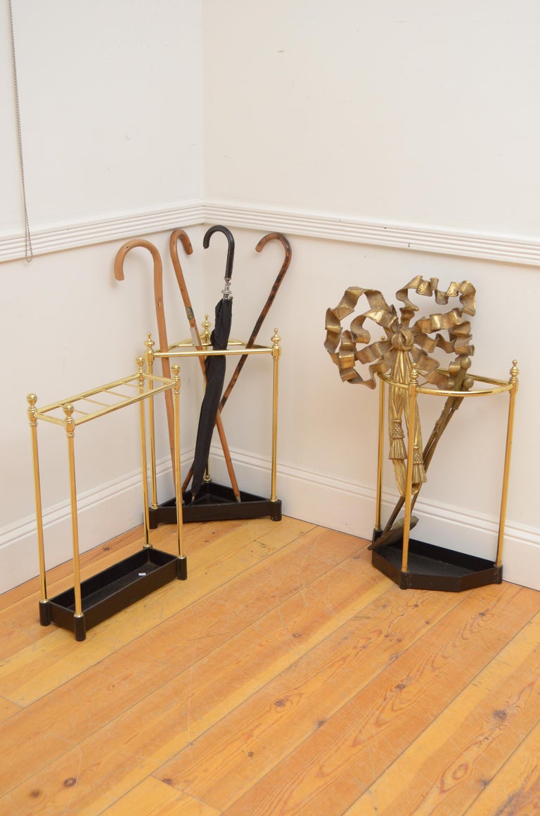 Corner Brass Umbrella Stand For Sale at 1stDibs corner umbrella stand
