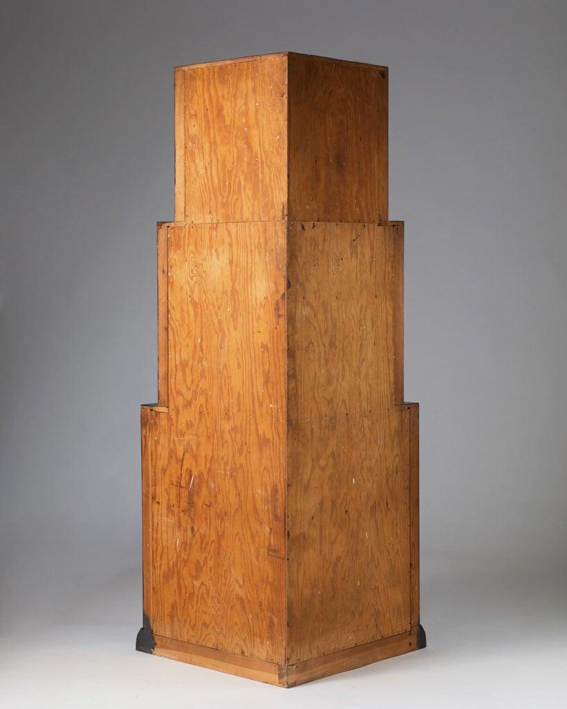 Forged Corner Cabinet Designed by Erik Lund, Sweden, 1930s