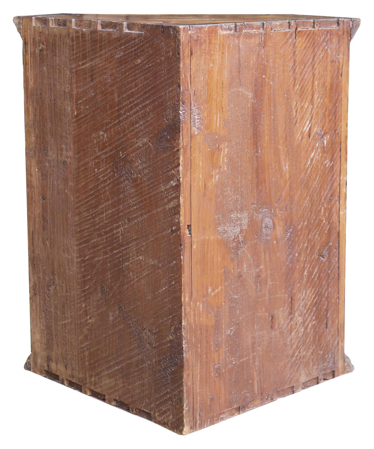 Early 19th Century Corner Cabinet in Fir Wood, Italy 1810 For Sale