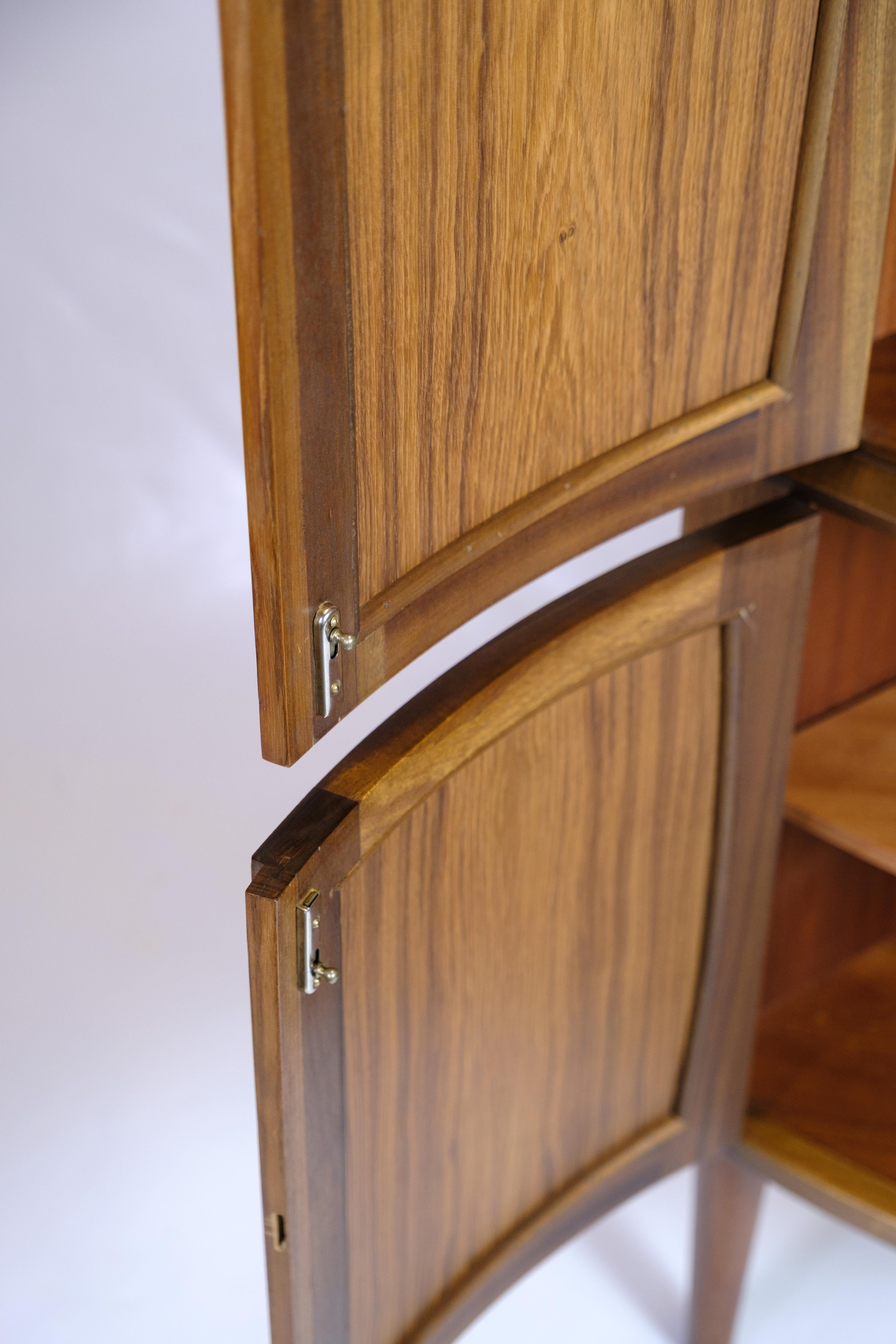Mid-20th Century Corner Cabinet In Teak, Danish Design For Peterson Furniture From 1960s For Sale