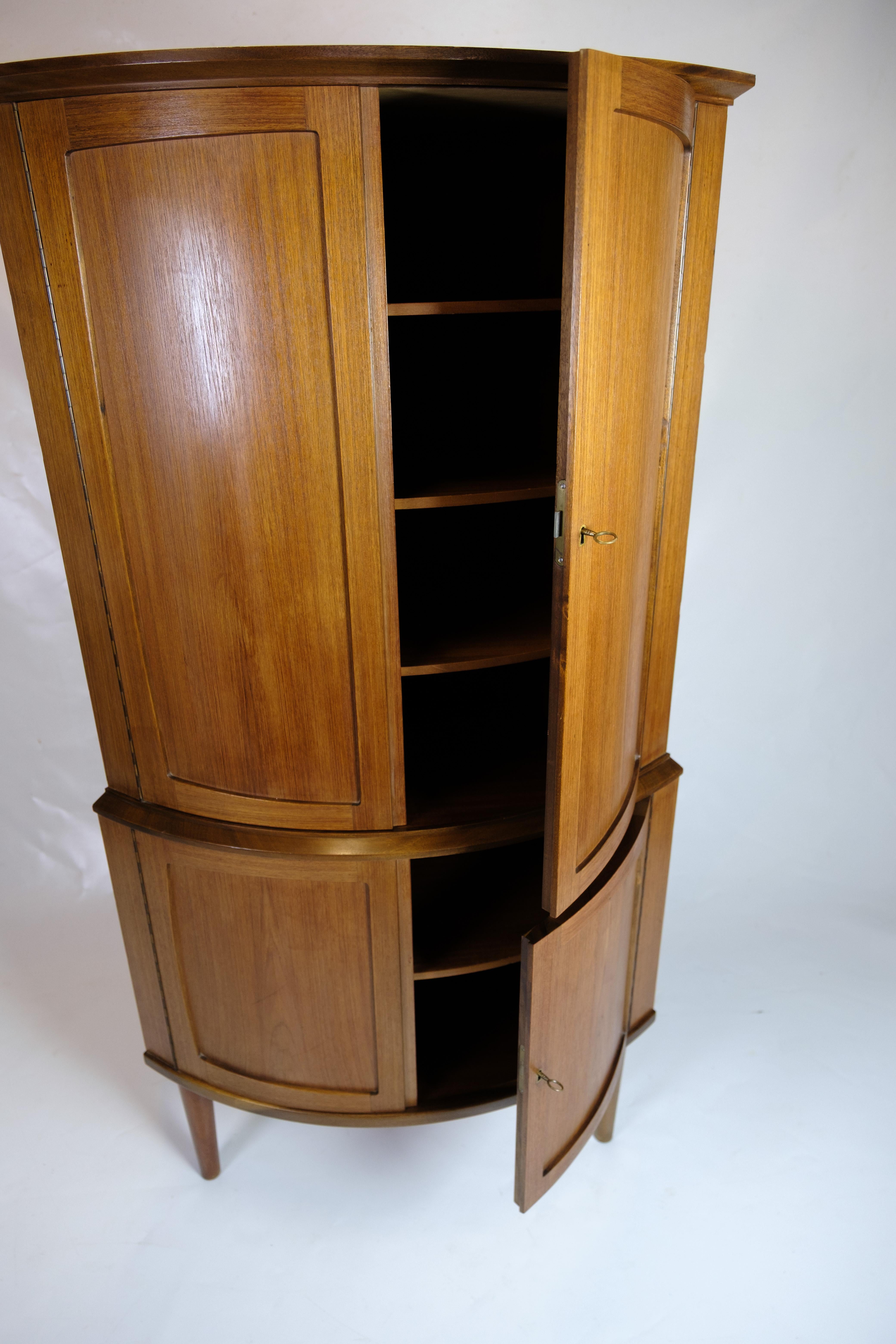 Corner Cabinet In Teak, Danish Design For Peterson Furniture From 1960s For Sale 4