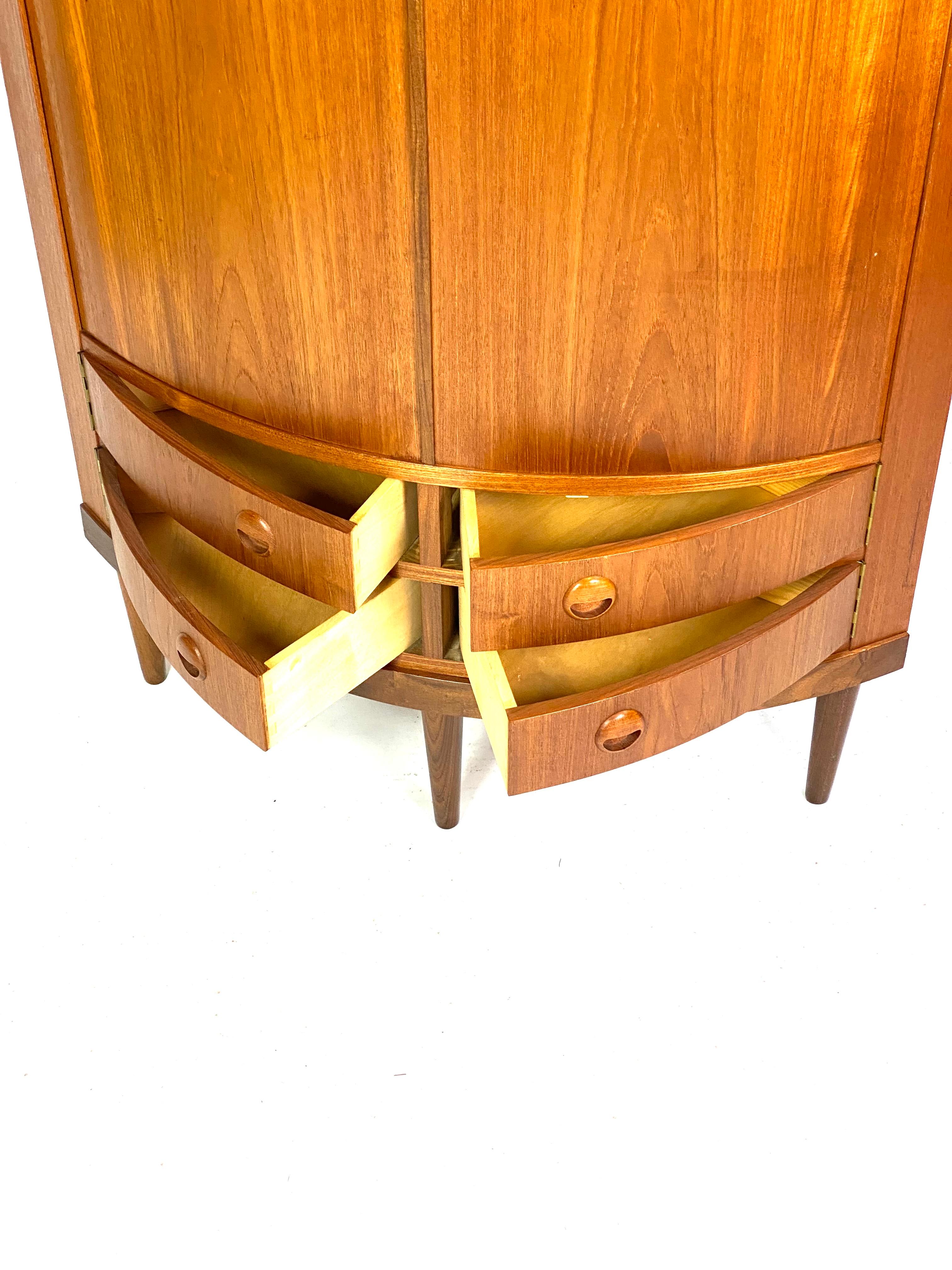 Corner Cabinet in Teak Designed by Kai Kristiansen, 1960s 3