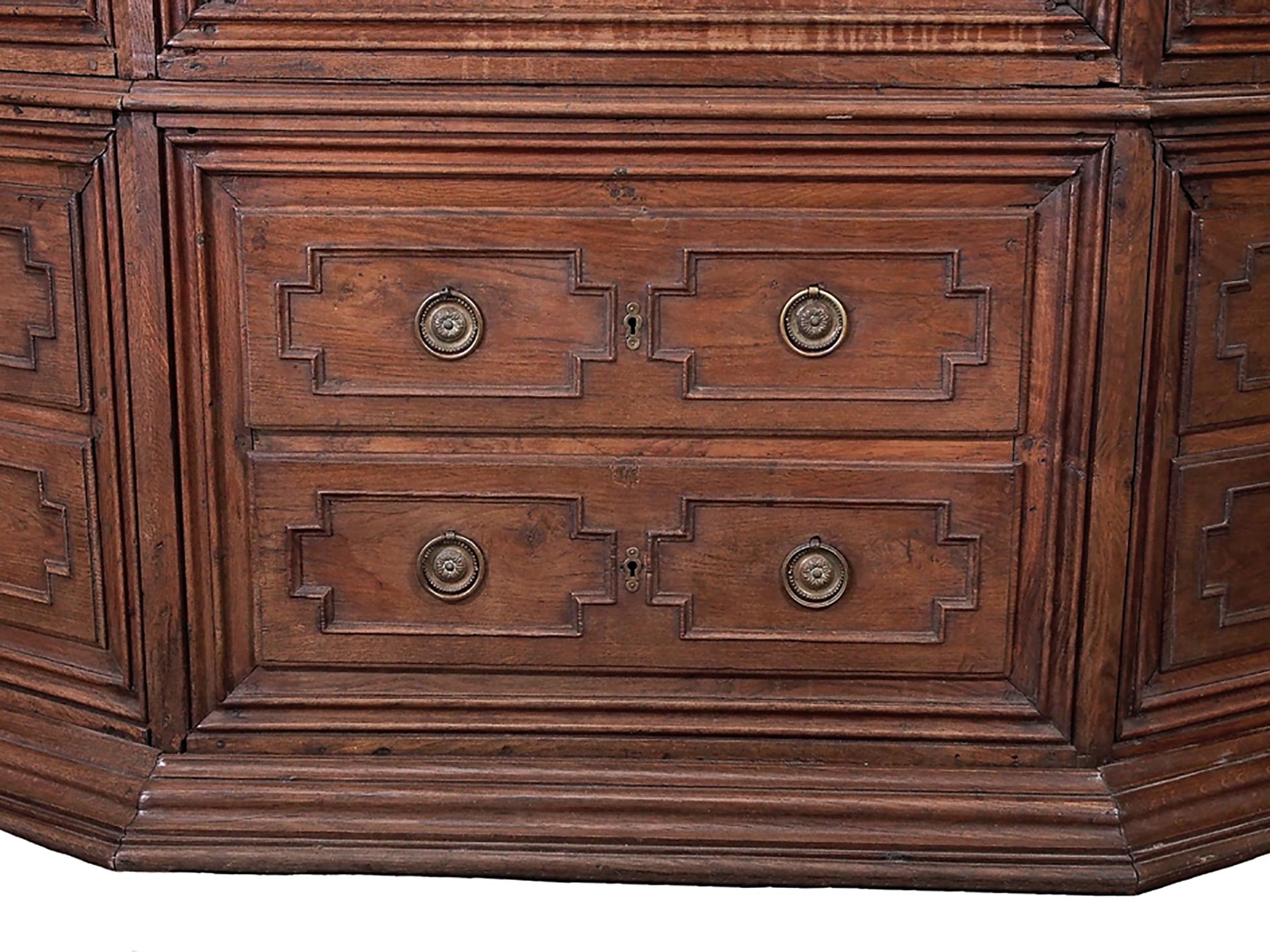 Wood Corner Cabinet, Louis XIV, 18th Century