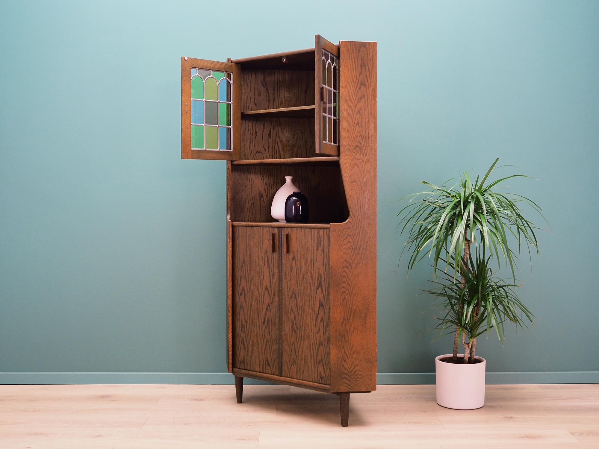 Mid-20th Century Corner Cabinet Oak, Danish Design, 1960s For Sale