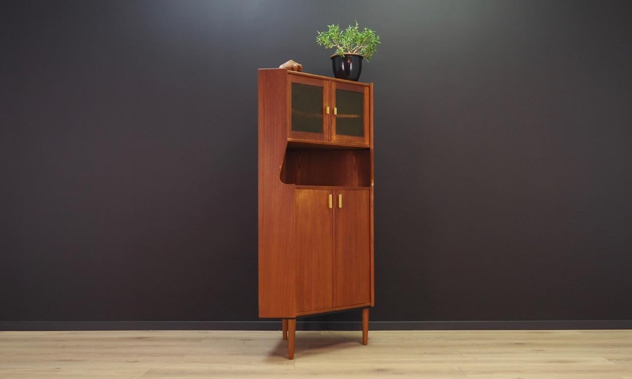 Scandinavian Modern Corner Cabinet Teak 1960-1970 Danish Design