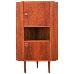 Corner Cabinet Teak, Danish Design, 1970s