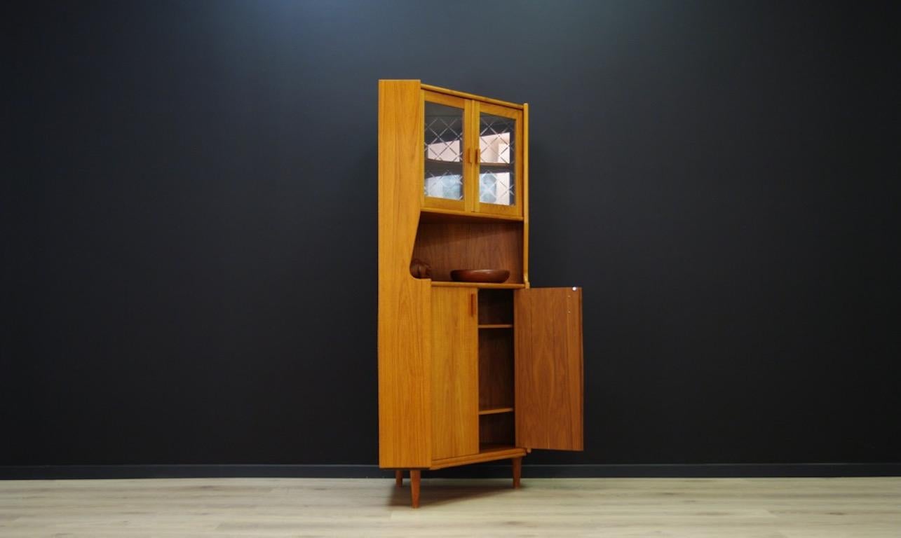 Late 20th Century Corner Cabinet Teak Danish Design Vintage, 1960s For Sale