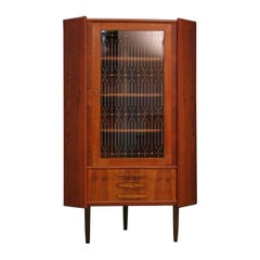 Corner Cabinet Teak Vintage Danish Design