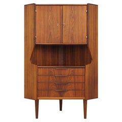 Corner Cabinet Vintage Danish Design 1970s Rosewood