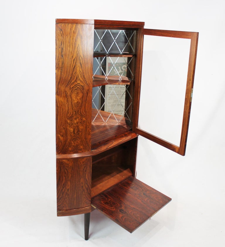 Corner with Bar in Rosewood of Danish Design from the 1960s For Sale at 1stDibs