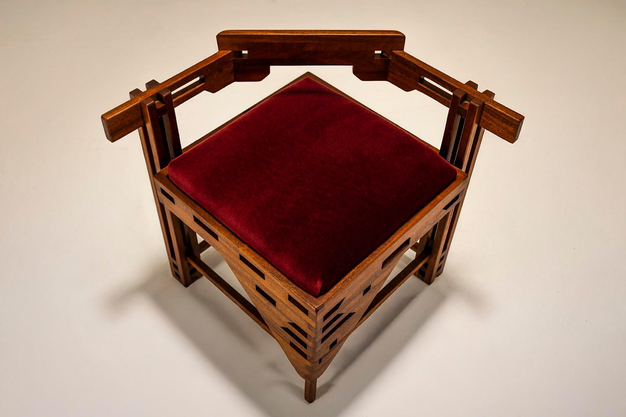 Corner Chair in Art Deco Style in vendita 2