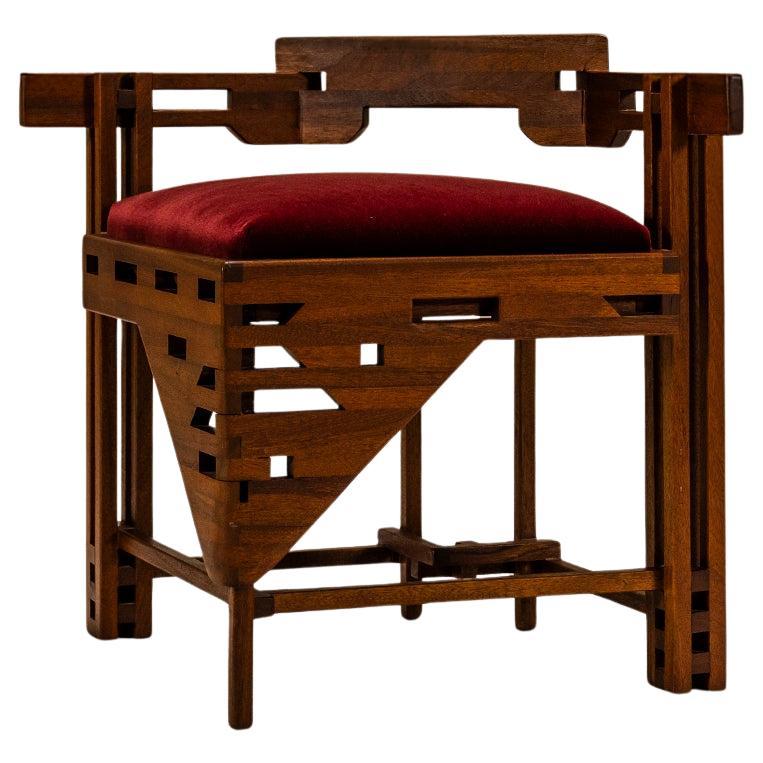 Corner Chair in Art Deco Style