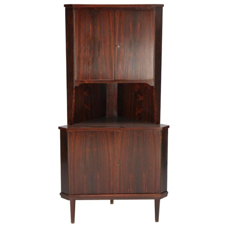 Corner Chest of Drawers in Rosewood, Scandinavia, 1960s For Sale