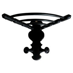 Corner Coat and Hat Rack Very Original, 19th Century Ebonized Chestnut Wood