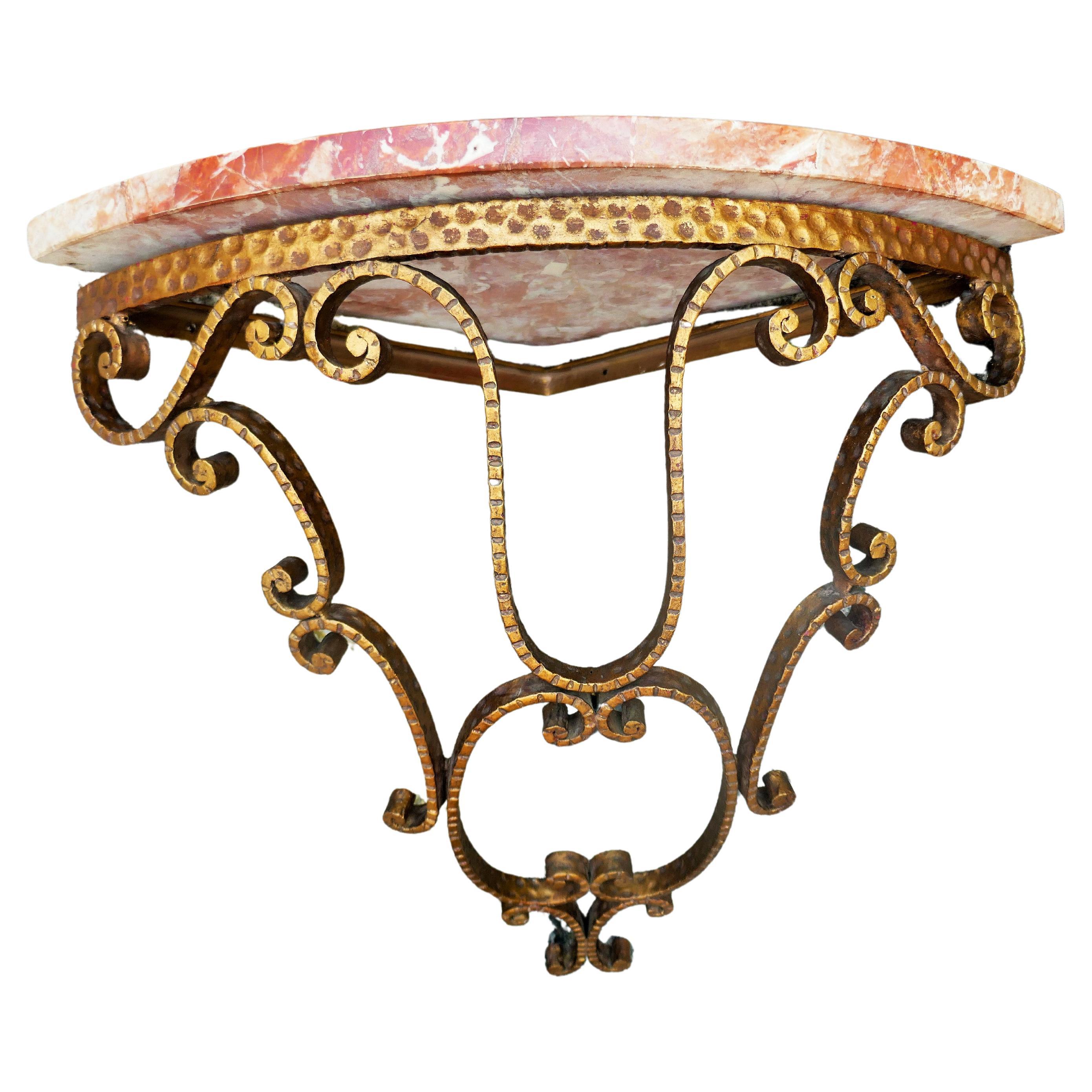 Console d'angle de Pier Luigi Colli avec une base en marbre rouge de Vérone.
Bon état.
Nous vous remercions.