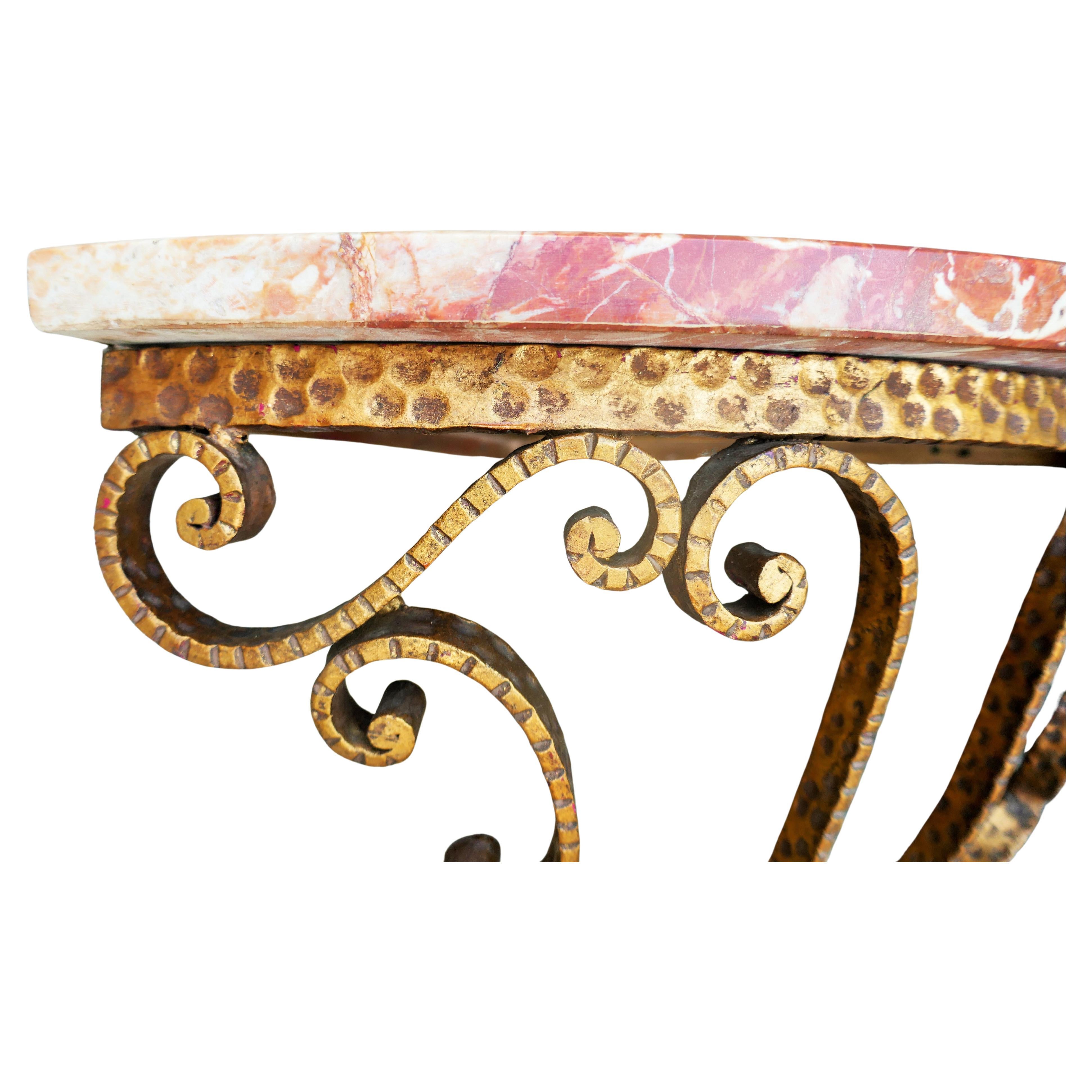 Italian Console d'angle de Pier Luigi Colli avec base en marbre rouge de Vérone en vente