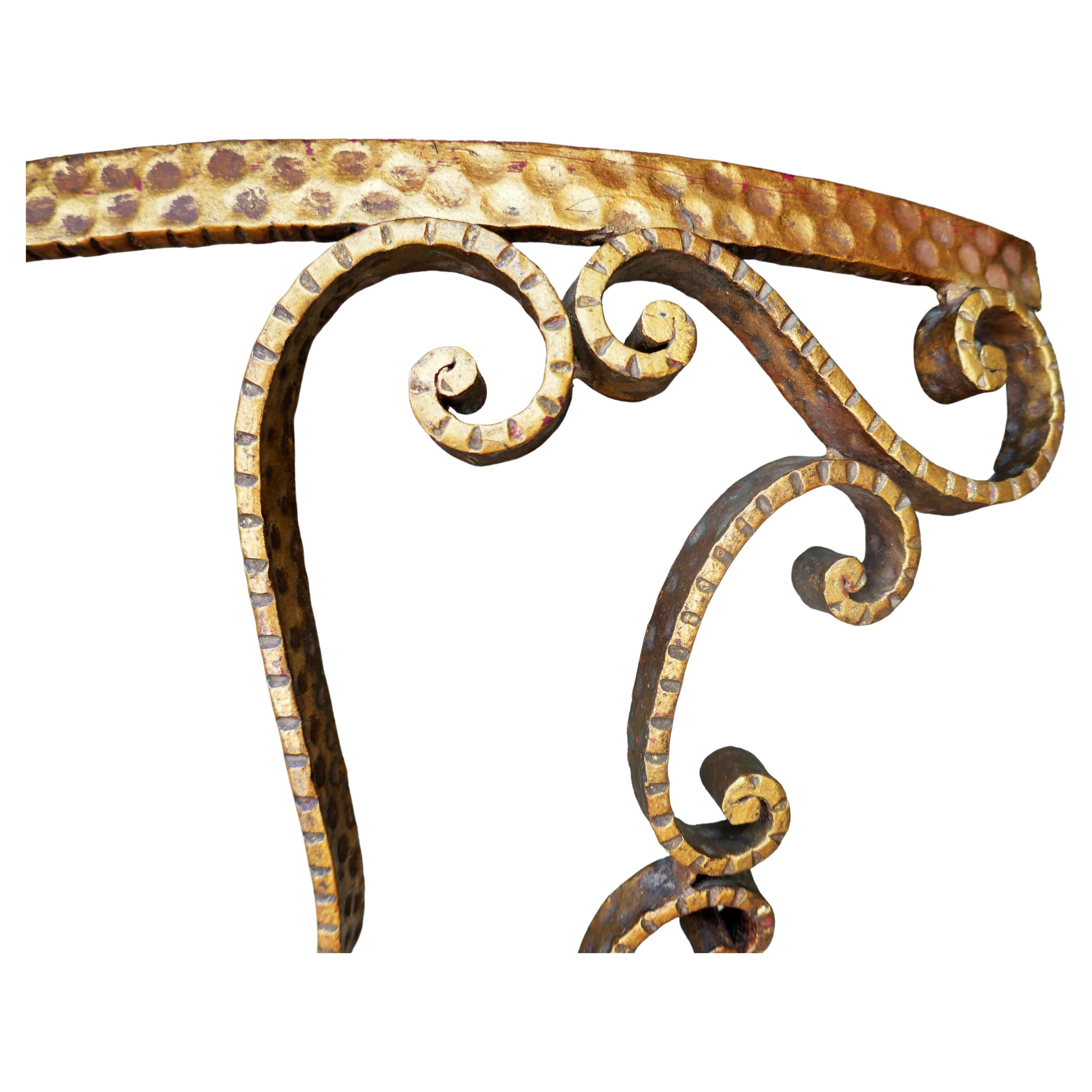 Fer Console d'angle de Pier Luigi Colli avec base en marbre rouge de Vérone en vente