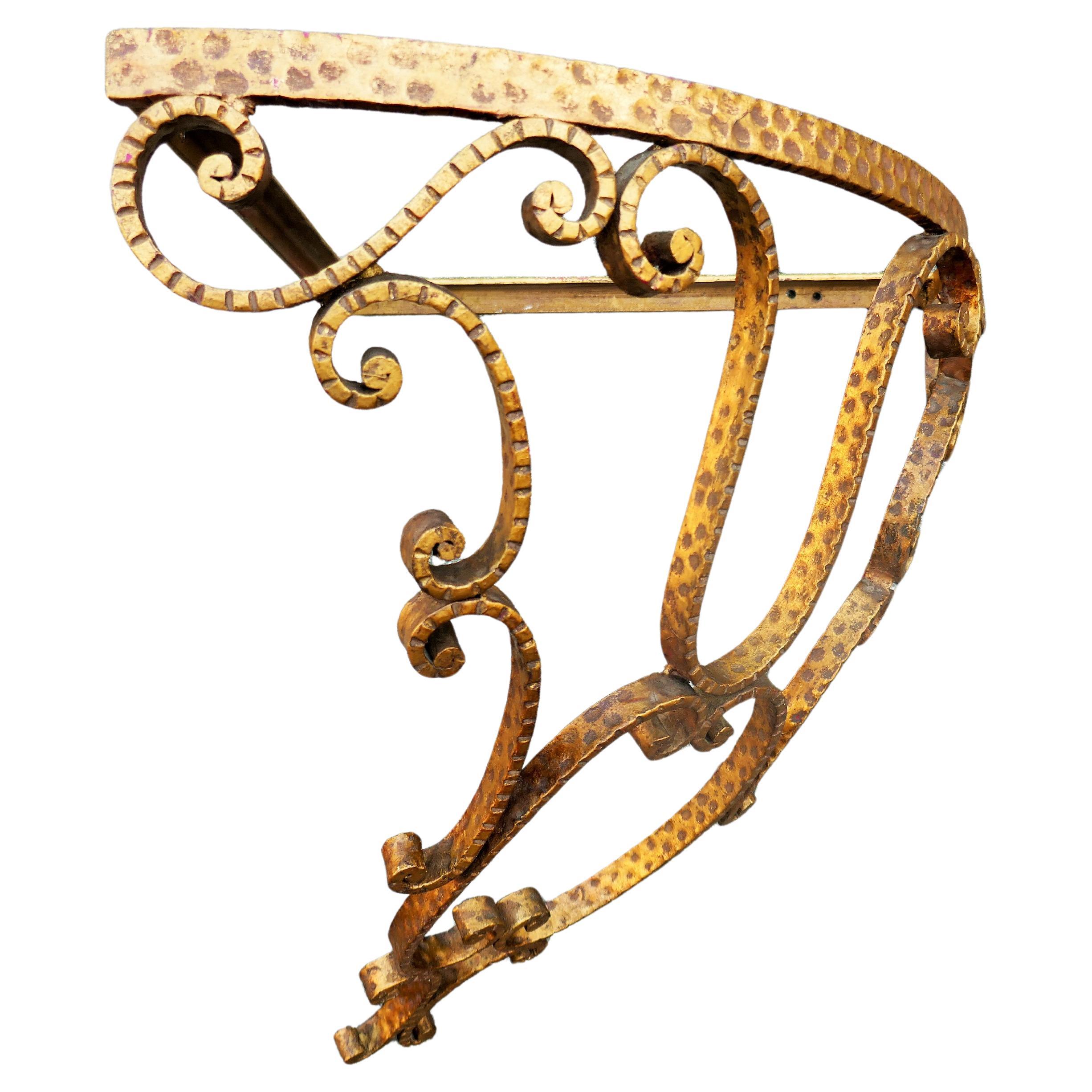 Console d'angle de Pier Luigi Colli avec base en marbre rouge de Vérone en vente 2