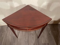 Corner Console Table, France 1800, Mahogany