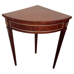 Corner Console Table, France 1800, Mahogany