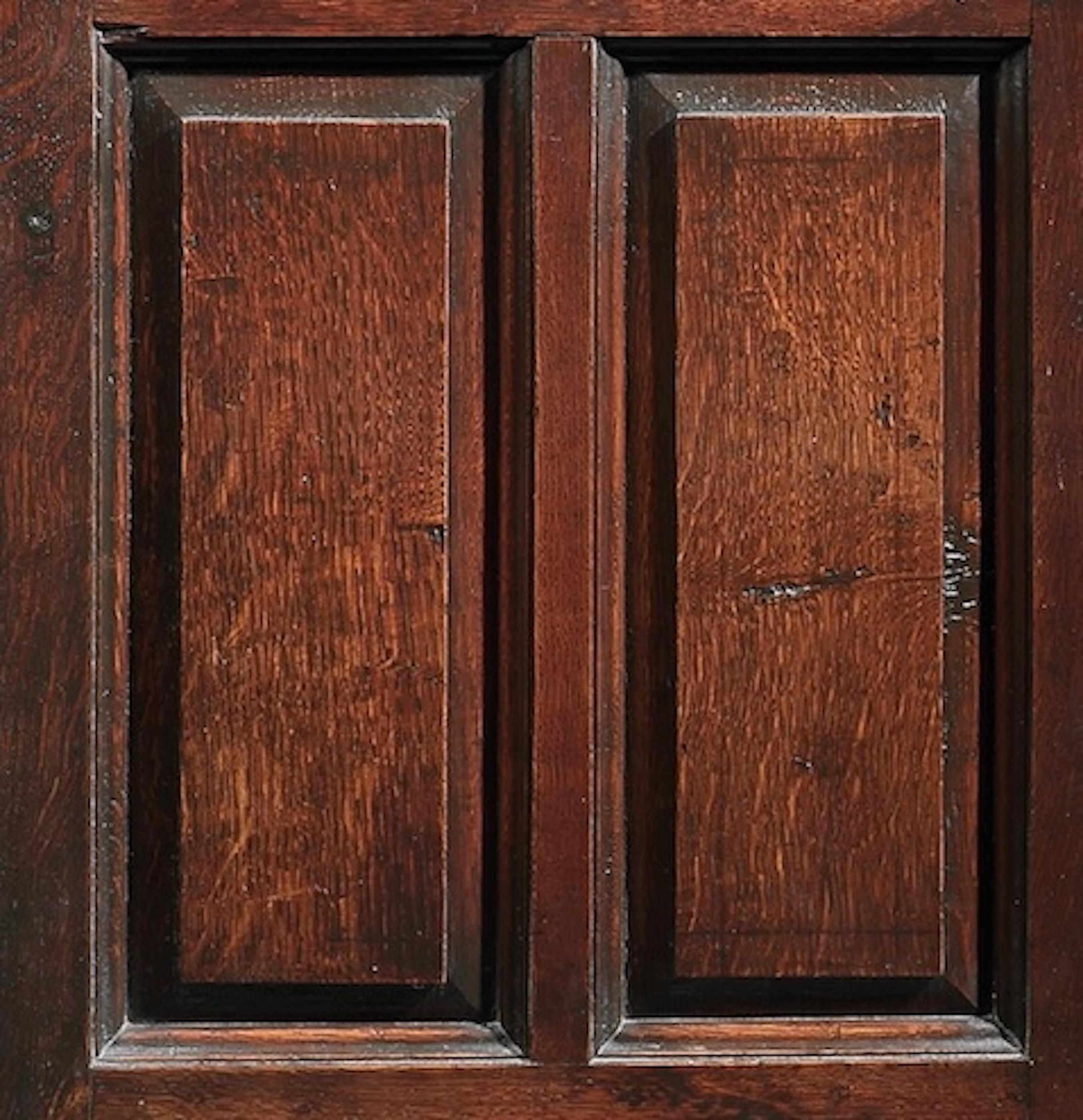 European Corner Cupboard, 17th Centuy, English, William & Mary, Vernacular, Oak For Sale