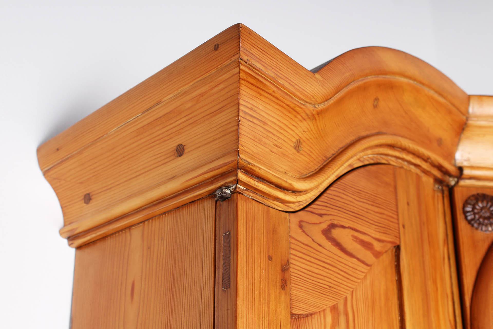 Corner Cupboard with Built in Grandfather Clock, Corner Secretaire, Sweden, 1800 7