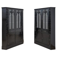 Vitrine d'angle Emanuel Josef Margold attr. fin des années 1910