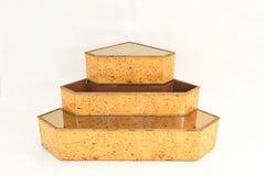 Corner furniture triptych, Italy 1970s