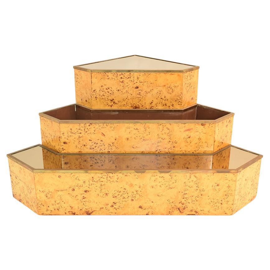 Corner furniture triptych, Italy 1970s For Sale