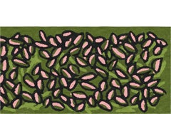 Corner Garden – Maßgefertigter L-förmiger Eckteppich – Handgeknüpfte Wolle, Blätter, Ma