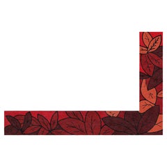 Corner Garden — L‑Shaped Hand‑Knotted Wool Runner Rug for Hallways & Corridors
