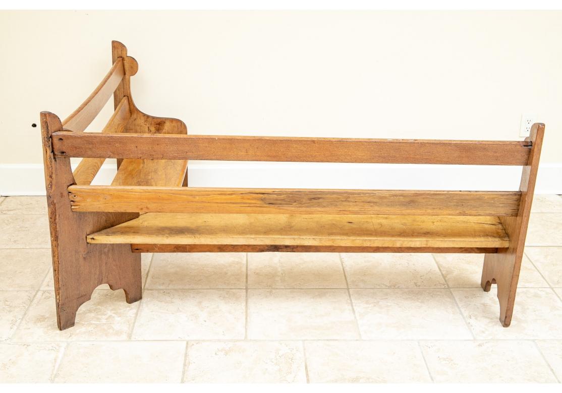 Adirondack Antique Mixed Wood Children’s L Shaped Corner Bench For Sale