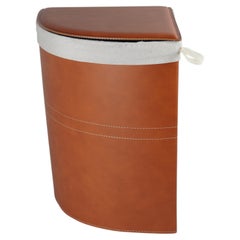 Corner Laundry Basket by Limac Design in Regenerated Leather SIMON Deluxe