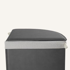 Corner Laundry Basket by Limac Design in Regenerated Leather SIMON Deluxe