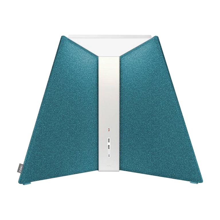 Corner Office Table Lamp 15 in Turquoise by Pablo Designs