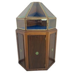 Antique Corner pyramid art nouveau jewellery display case