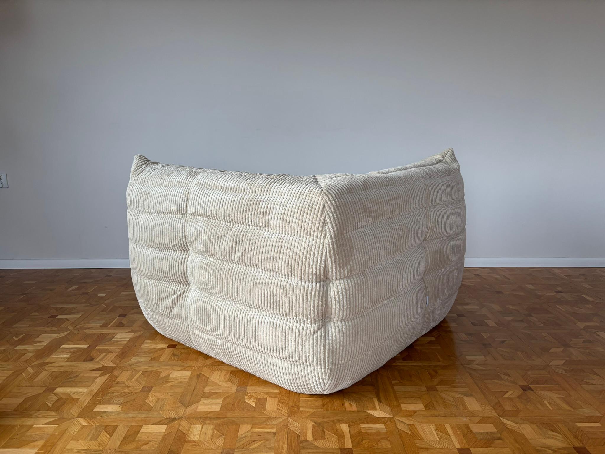 20th Century Corner-Seater Togo Sofa by Michel Ducaroy for Ligne Roset For Sale