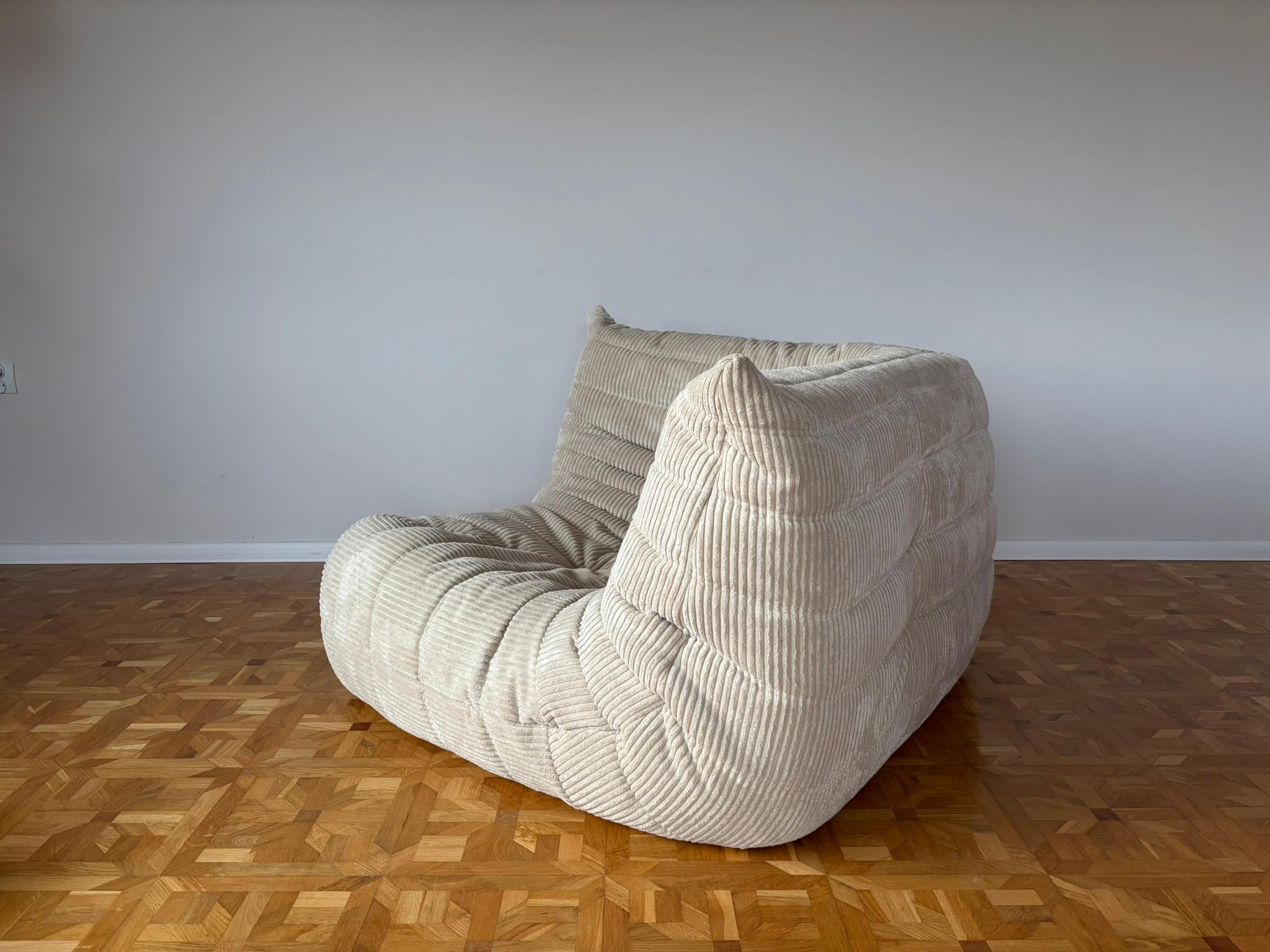 Corner-Seater Togo Sofa by Michel Ducaroy for Ligne Roset For Sale 1