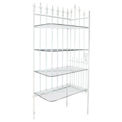 Corner Shelf Made of Old Fence Parts