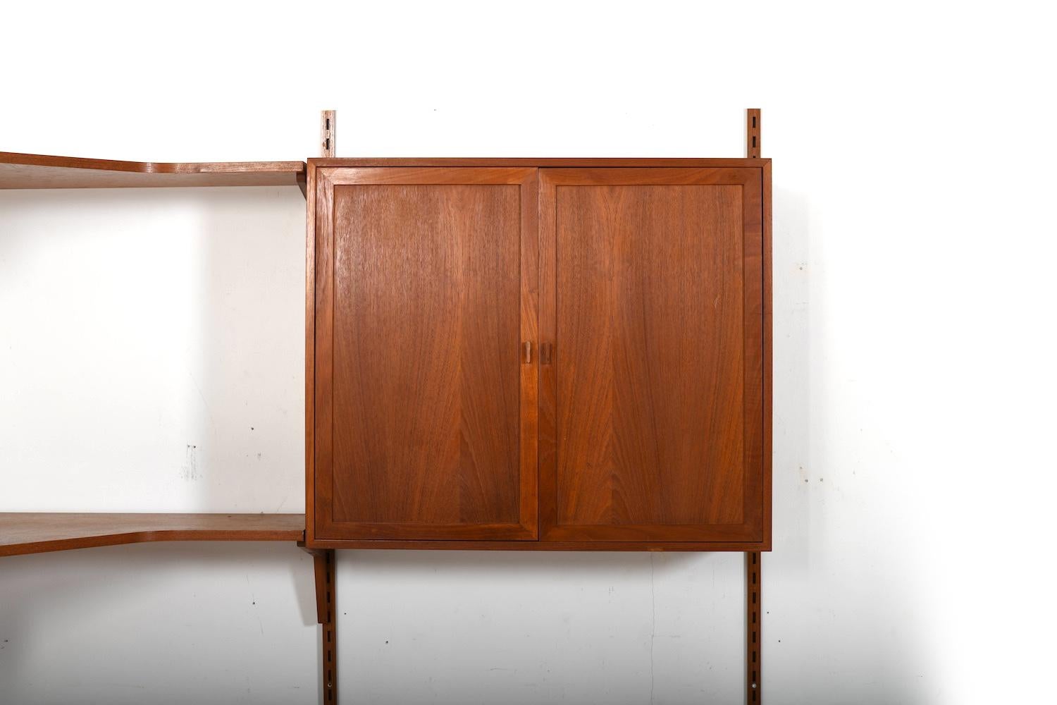 Corner Shelf System in Teak by Kai Kristiansen for FM 1960s For Sale 1