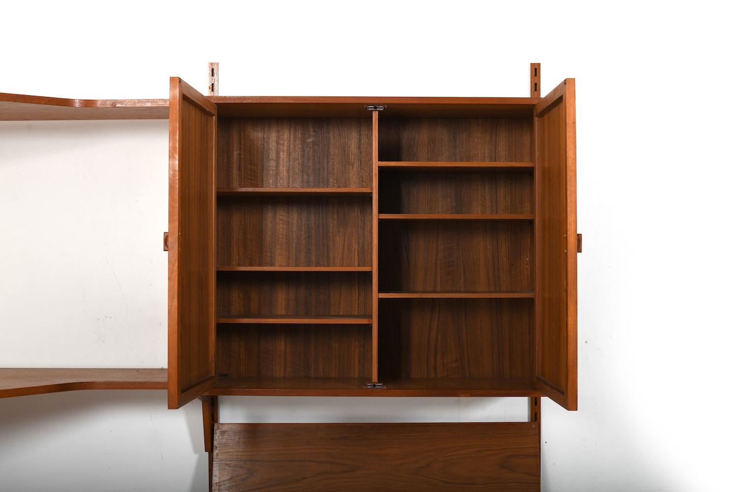 Corner Shelf System in Teak by Kai Kristiansen for FM 1960s For Sale 3