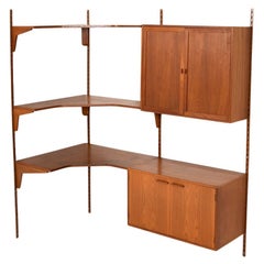Corner Shelf System in Teak by Kai Kristiansen for FM 1960s