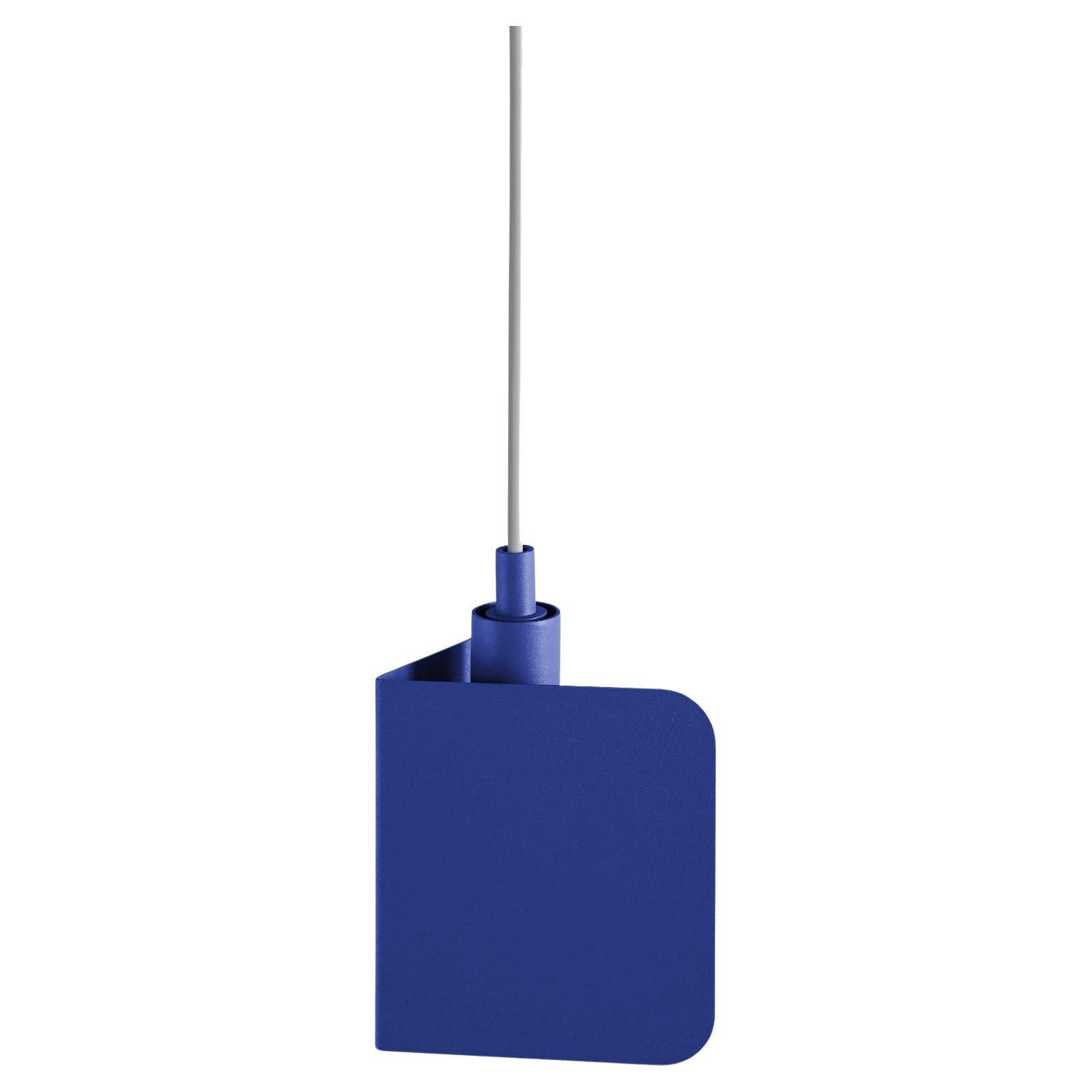 Corner Small Ultra Blue Pendant Lamp by +kouple
