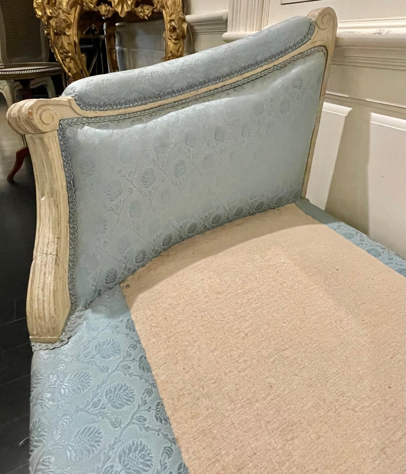 Sofá Banqueta de Esquina Atribuido a la Maison Jansen, Estilo Francés Luis XVI en venta 5
