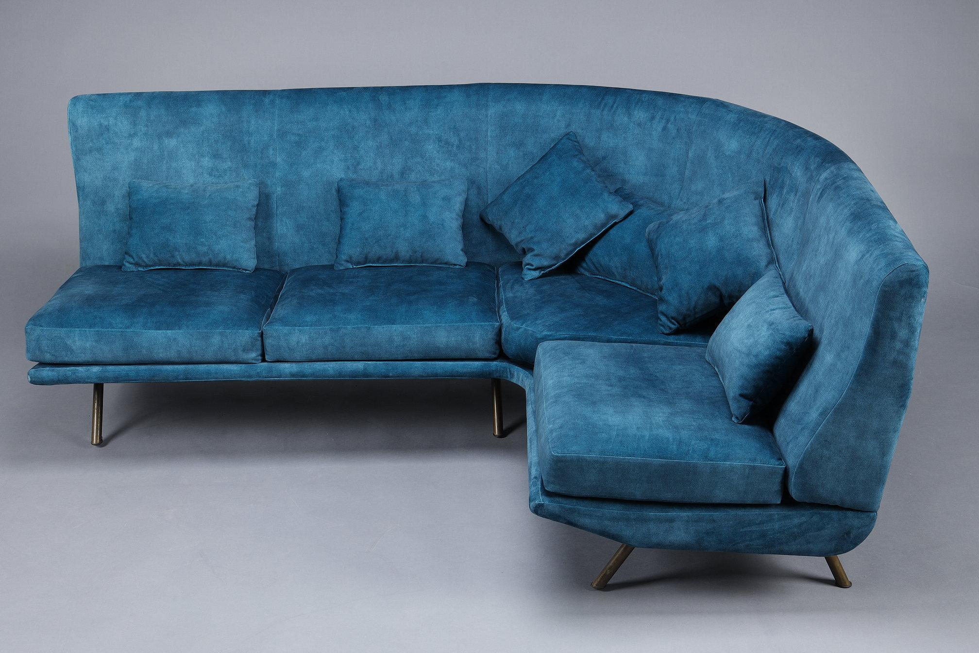 Corner sofa by Marco Zanuso (1916-2001), published by Arflex For Sale 1