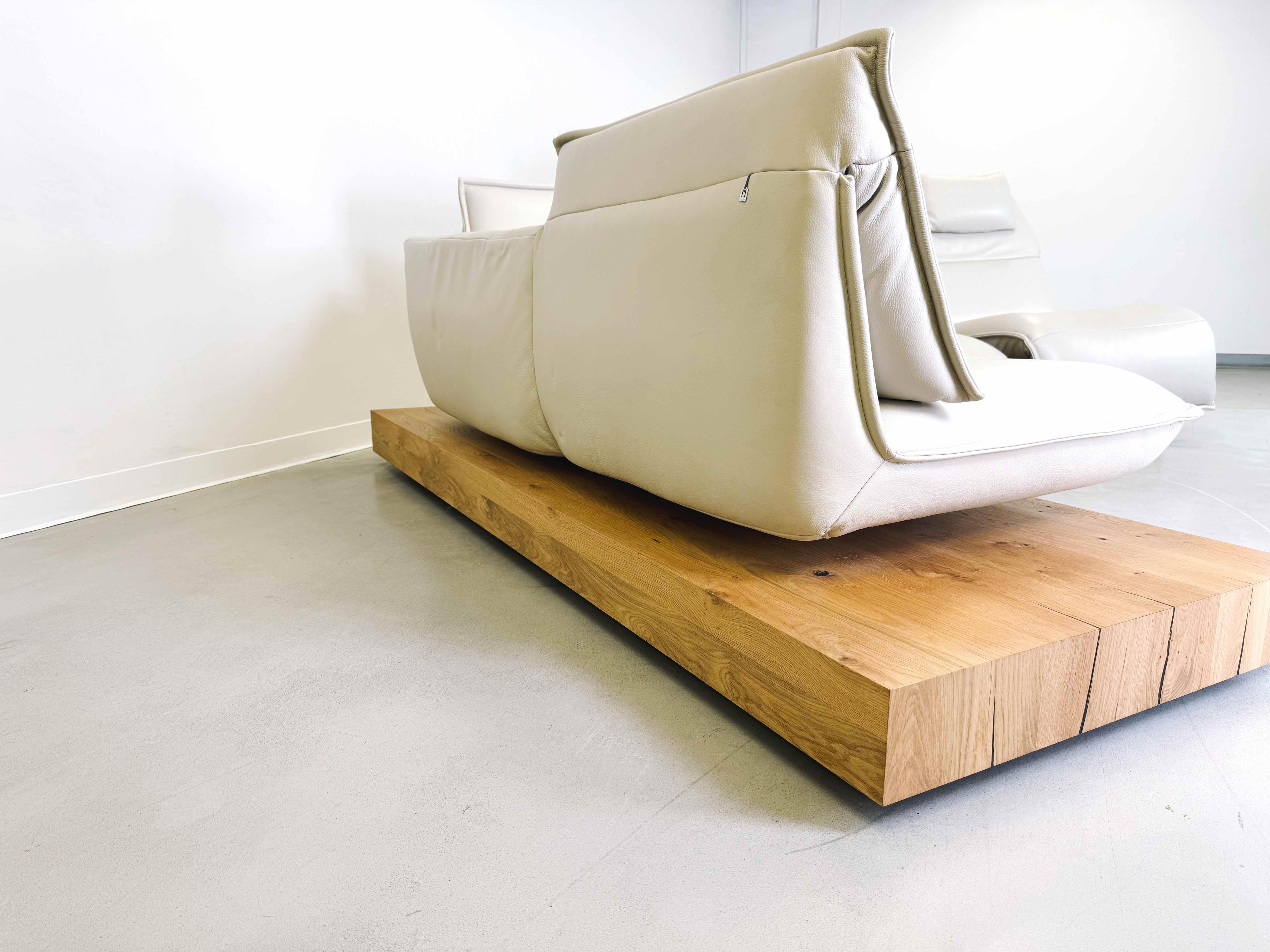 Corner sofa Koinor Free Motion Edit 3 Leather Couch Beamed Oak 8